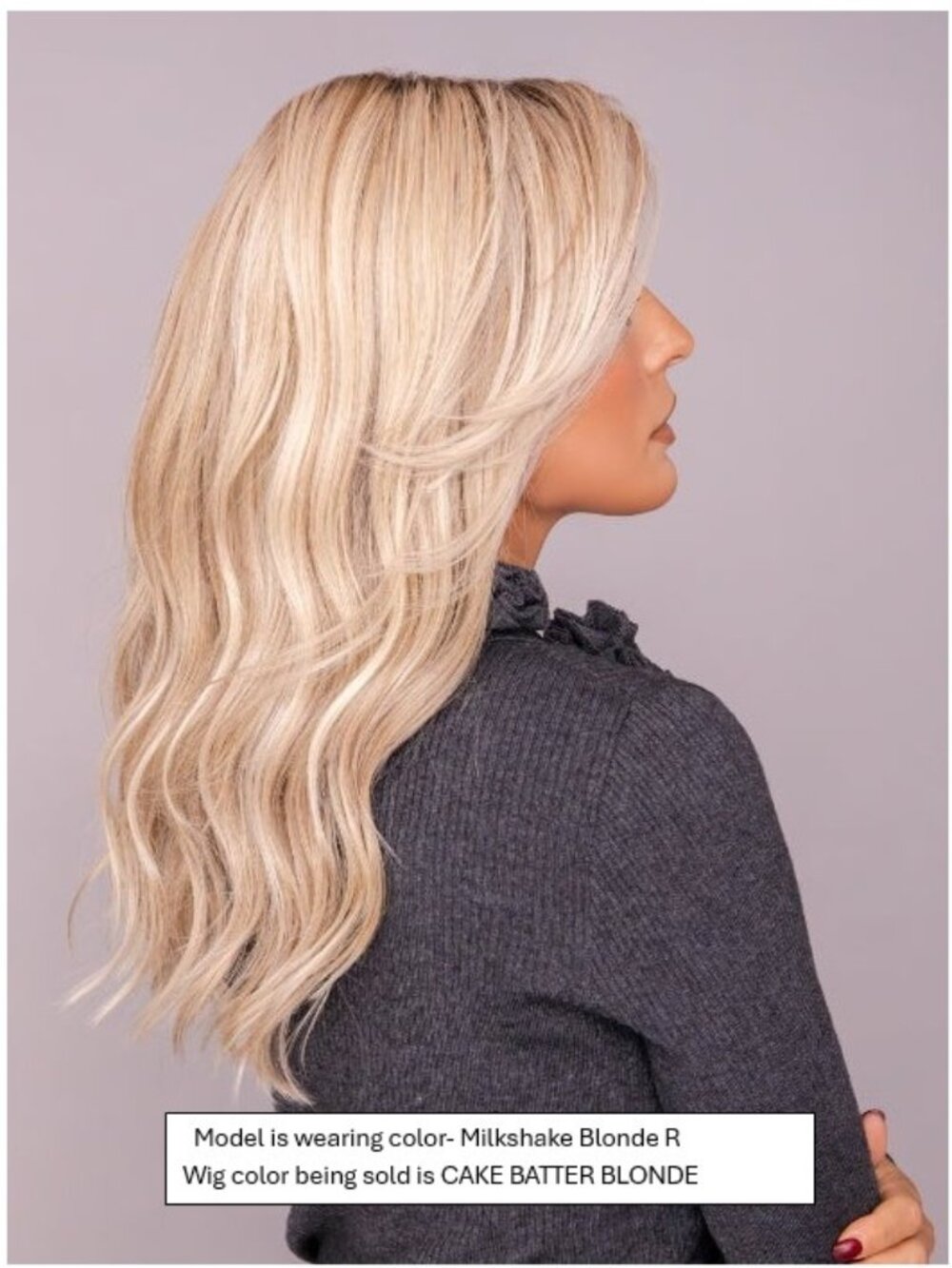 MILANO by Belle Tress- Synthetic Lace Front Wig (Mono Part)- CAKE BATTER BLONDE